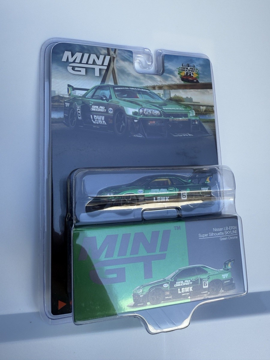 MiniGT Nissan LB-ER34 Super Silhouette Skyline Brazil event Salão