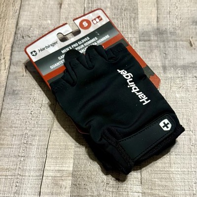 Harbinger Men's Pro Wristwrap Gloves Size S Black Brand New