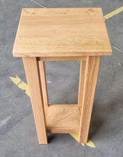 Small Coffee Table, Solid Wooden Oak Side Table, Lamp Stand - Clearance Item