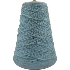 Dixie Yarns Pale Teal Blue Acrilan Acrylic 2/24 Vintage Weaving Yarn Cone