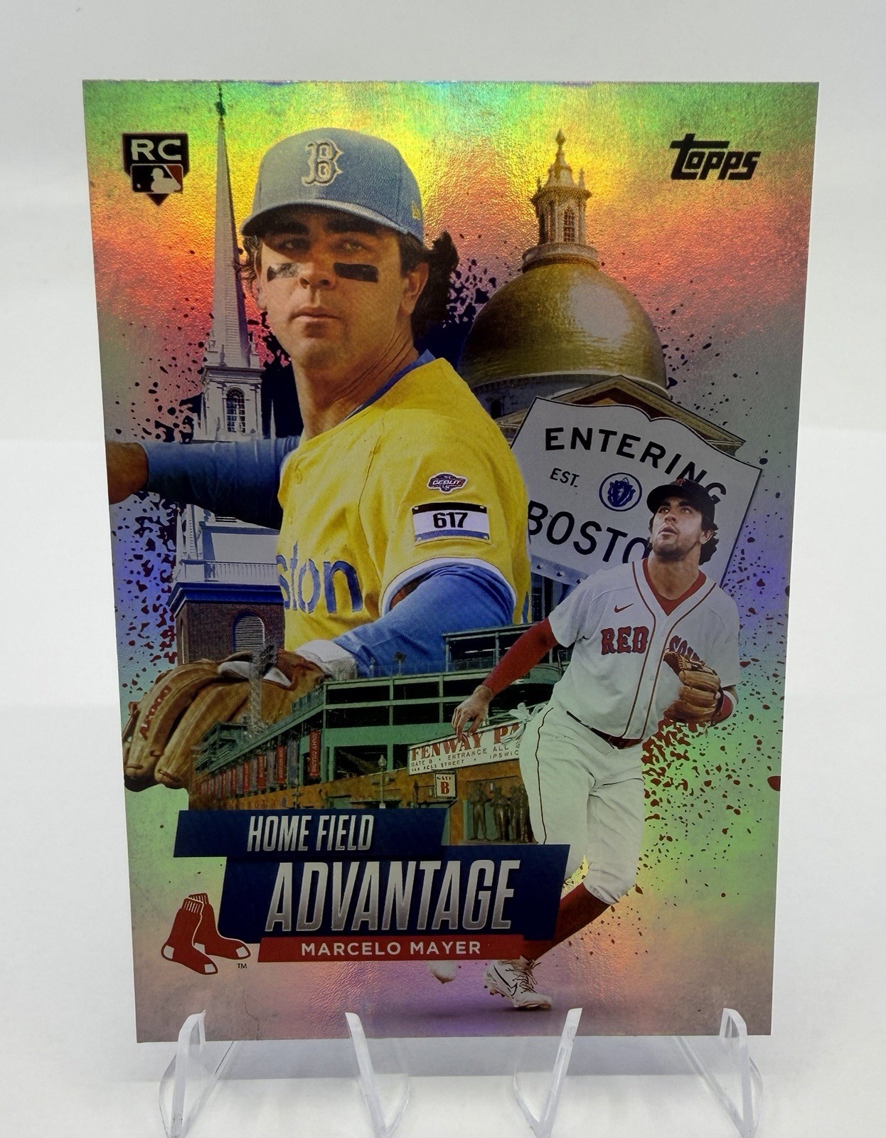 Topps 2025 Chrome Update Home Field Advantage Marcelo Mayer RC #HA-47 Red Sox