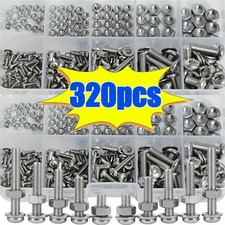 120/320Pcs Hex Nuts and Bolts Set M2-M5 Metric Hardware Kit DIY Repair