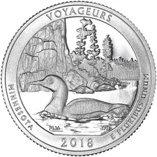 2018 S National Parks Quarter Voyageurs Gem DCam Proof CN-Clad