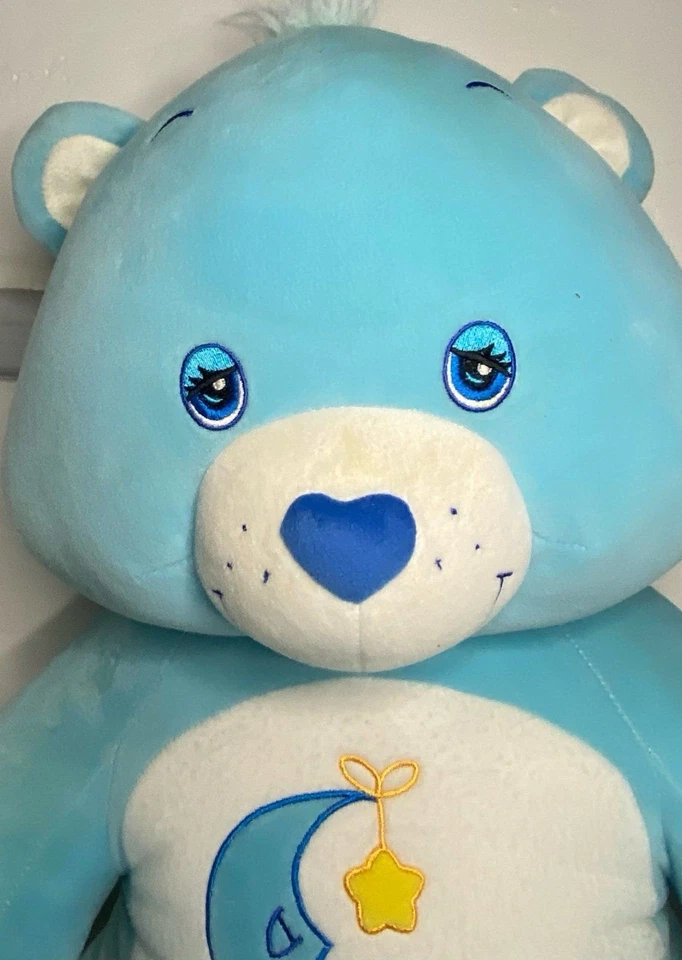 "Oso de peluche Giant Care Bears 22"" vintage años 2000 luna azul y corazón estrella" Foto 2 de 4