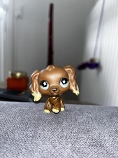 Authentic Littlest Pet Shop #960 Cocker Chien dog  Yeux Bleus Lot 231