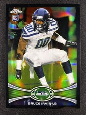 2012 Topps Chrome #176 Bruce Irvin Black Refractor Rookie /299