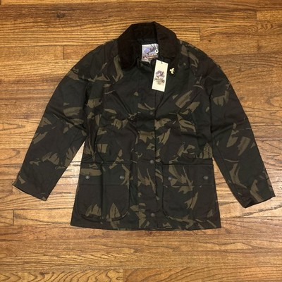 John Partridge Wax Cotton Landowner  Jacket Size XXS Coat Camo England New