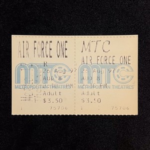 1997 Air Force One FULL UNUSED Movie Ticket Harrison Ford Gary Oldman