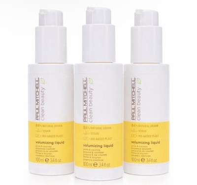 Paul Mitchell Clean Beauty Volumizing Liquid Vegan 3.4oz Each **3-PACK** NEW
