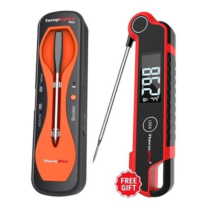 Wireless Meat Thermometer Bluetooth ThermoPro TP970 + TP620 Instant Read Bundle