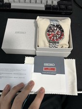 SEIKO MENS 5 SPORT SKX GMT AUTOMATIC WATCH SSK031K1 RED DIAL 