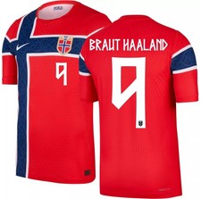 Nike Adult Norway Erling Haaland 9 2026 Home Authentic Jersey Size Small, S