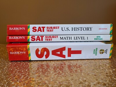 BARRON'S The Leader in Test Preparation - SAT Prep Bundle (3 Books + CD)