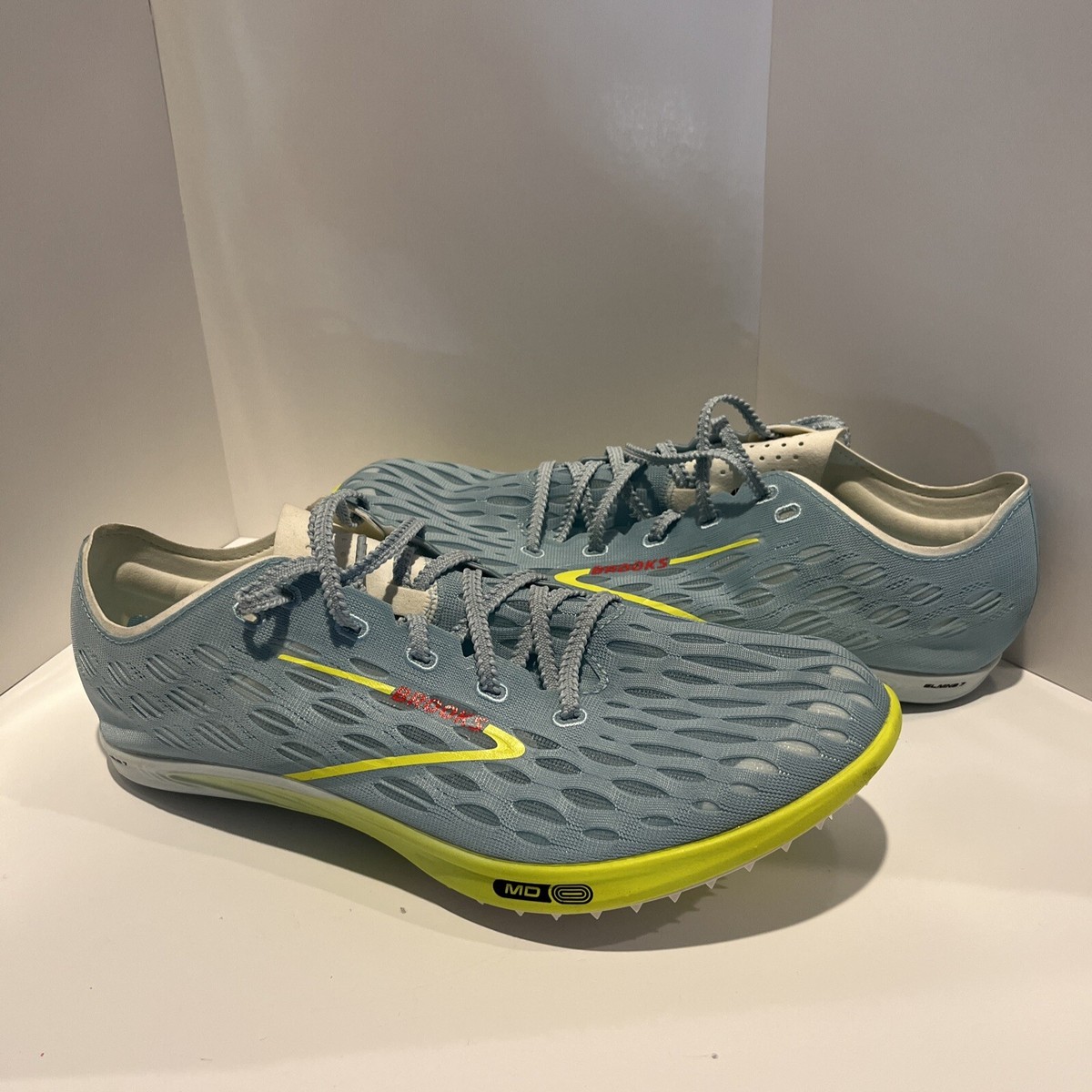 Brooks ELMN8 7 Unisex Running Shoes Blue Glow/Nightlife/Red 