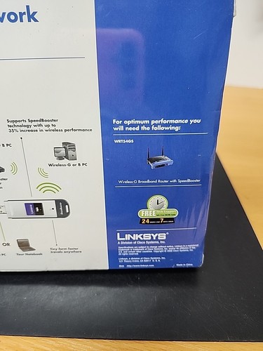 Linksys WUSB54GC Compact Wireless-G USB 2.0 WIFI Network Card Adapter - Picture 7 of 9