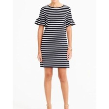 NWT J Crew Bell Sleeve Striped Dress XS
