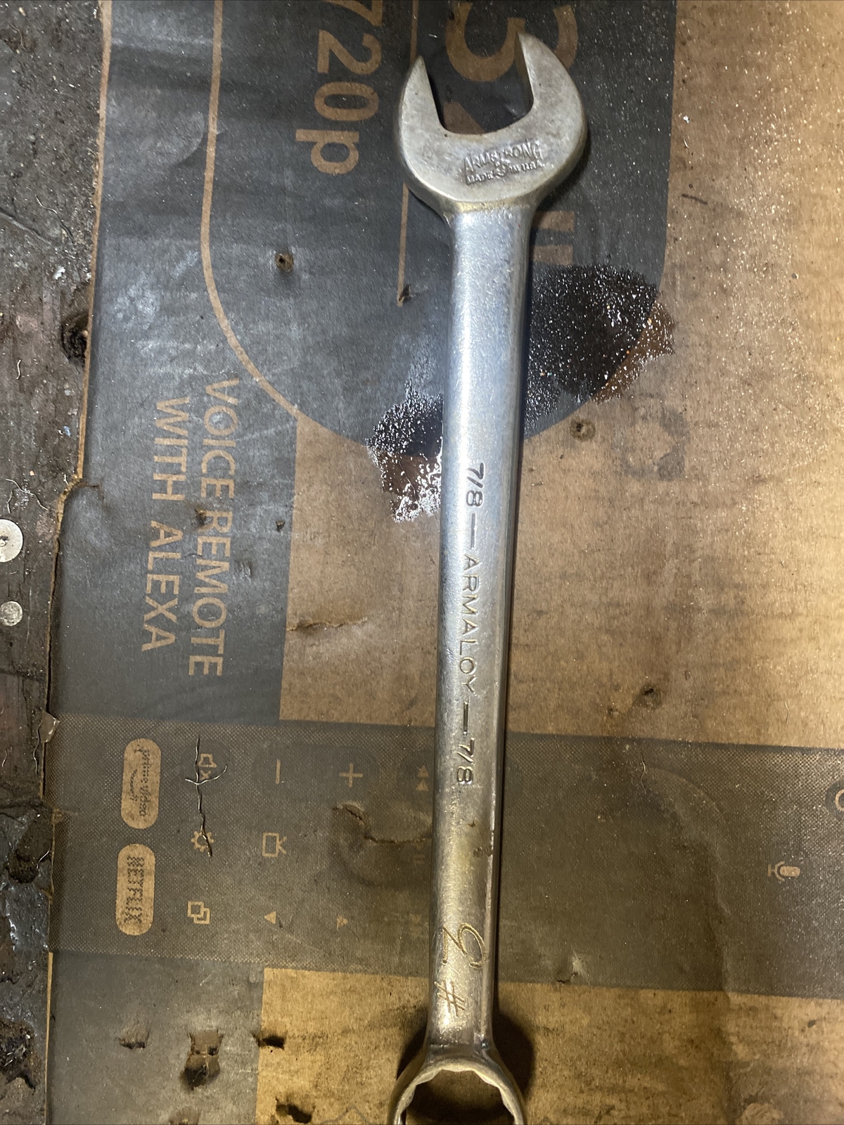 ARMSTRONG ARMALOY No. 1167 COMBINATION 7/8'' SPANNER MONSTER VINTAGE eBay