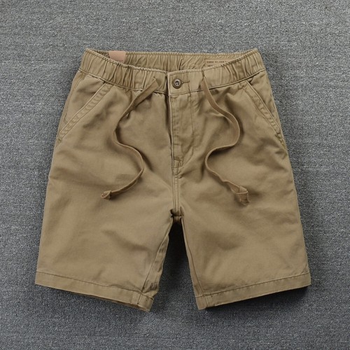 New Drawstring Chino Shorts Mens Cargo Combat Work Elasticated Waist Half Pants - Picture 6 of 28