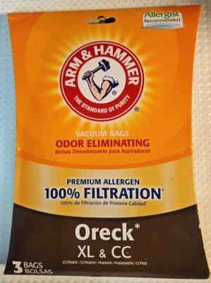 Arm & Hammer Oreck XL & CC Vacuum Bags Odor Eliminating Bags 63890F (2 bags)