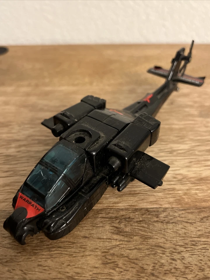 FIGURA DE ACCIÓN GOBOTS WARPATH HELICÓPTERO BANDAI DE COLECCIÓN (1985) JUGUETE FUNDIDO A PRESIÓN Foto 2 de 4