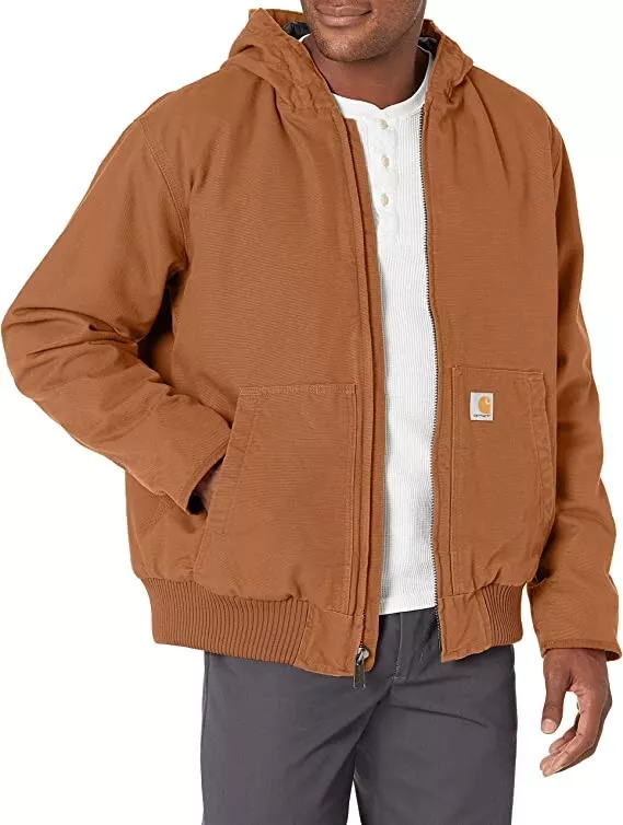 NWOT Carhartt Men's Active Jacket J130 Brown Size XL Winter Coat $240 Y10