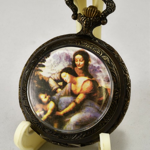 Vintage PICO Antimagnetic 1 Jewel Pocket Watch Religious Baby Jesus Keeps Time - 第 1/7 張圖片