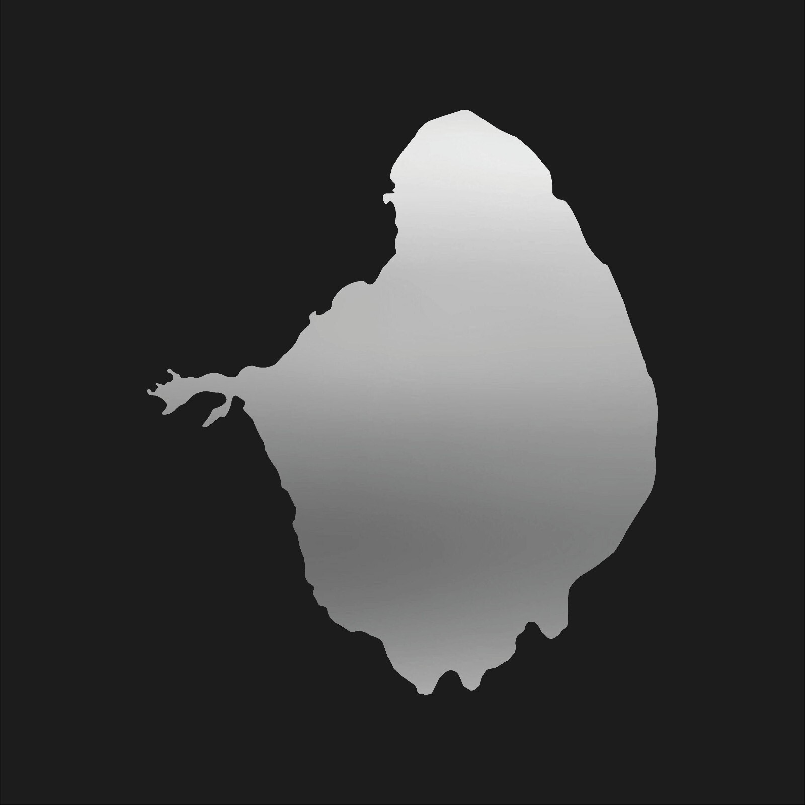 Lake Okeechobee outline Vinyl Decal Car Window Laptop Sticker