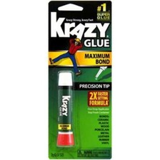 NEW 12PCS 1 KRAZY SUPER GLUE 2X FASTER MAXIMUM BOND SUPER GLUE PRECISION TIP 2G