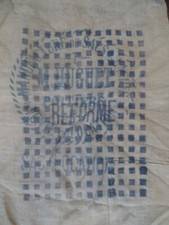 ancien sac toile de jute réformé G. Geffre Parthenay 1967 / bien lire descriptif