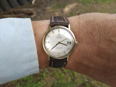 OMEGA SEAMASTER DEVILLE GOLD PLATED 14K AUTOMATIC 166.020 cal 562 | eBay