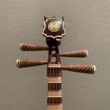 Japanese biwa musical rare instrument Comes with case claws and tape