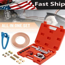 25FT 3/16 Copper Pipe Flaring Tool & Tube Bender Brake Line Pipe Repair Kit New