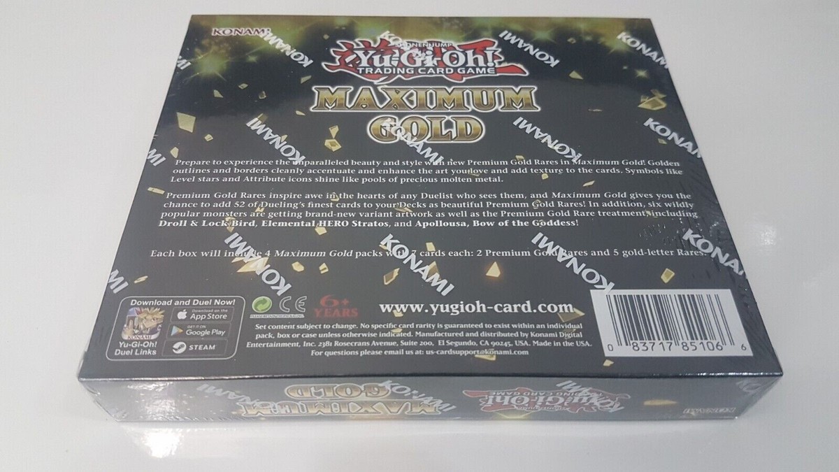 Yu-Gi-Oh!: Yugioh Gold Series: Maximum Gold Box [2020] [Brand New] [1st  Edition] 83717851066| eBay