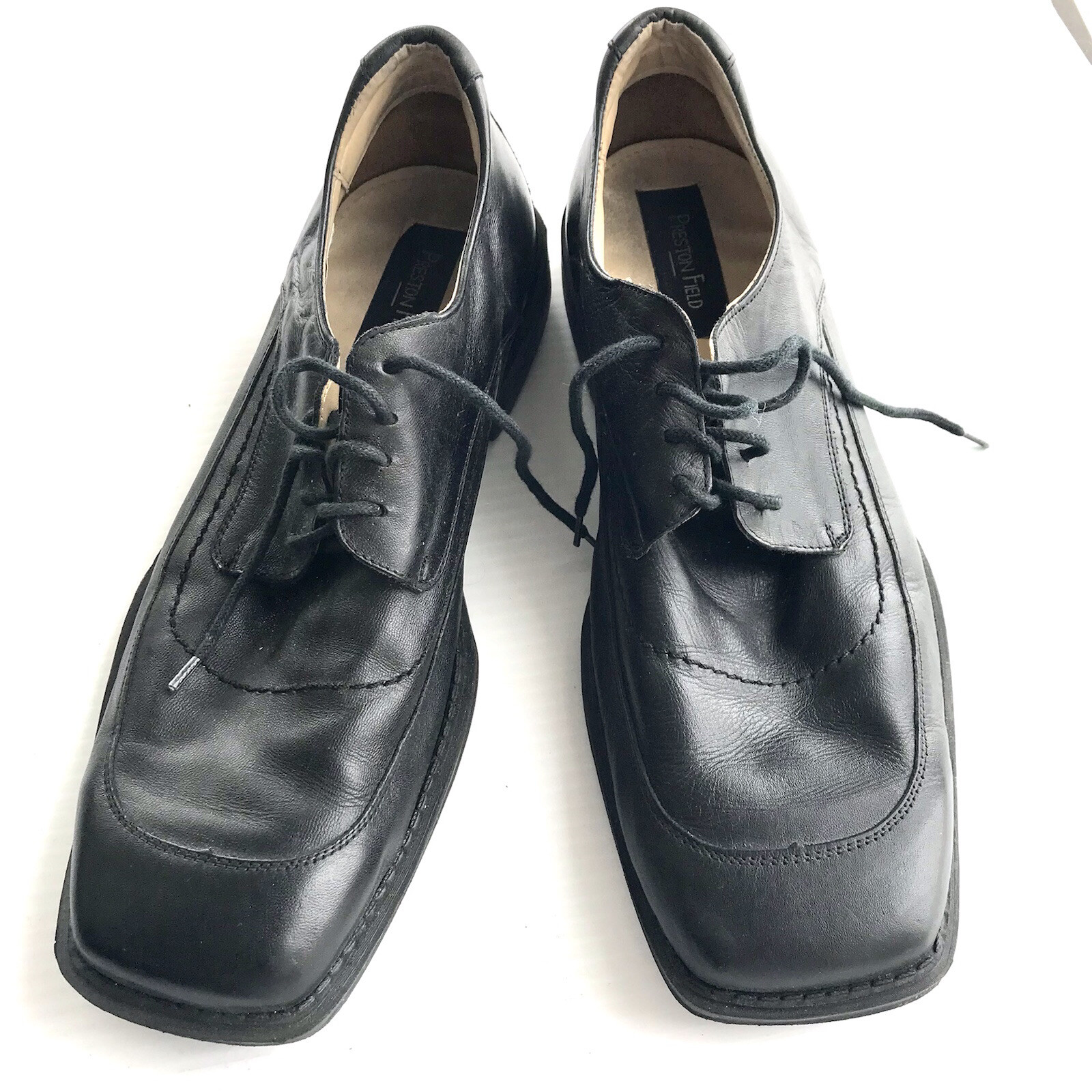 SAOLA Scarpe uomo pelle nere taglia 10 5 prestone