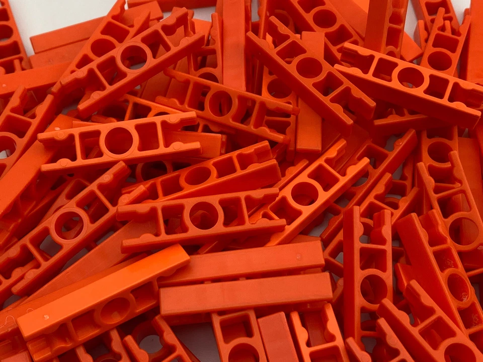 100 Knex Orange Ladder 2-Way Straight Connectors - Standard K'nex Parts - Image 3 of 3