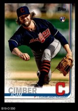 2019 Topps #550 Adam Cimber Indians RC 8 - NM/MT
