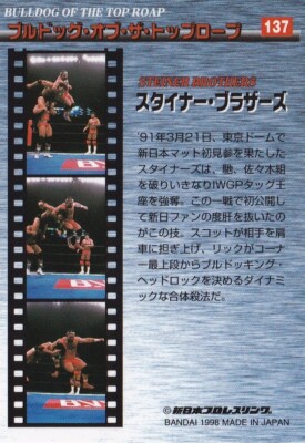 Steiner Brothers 1998 Bandai New Japan Pro Wrestling Decisive