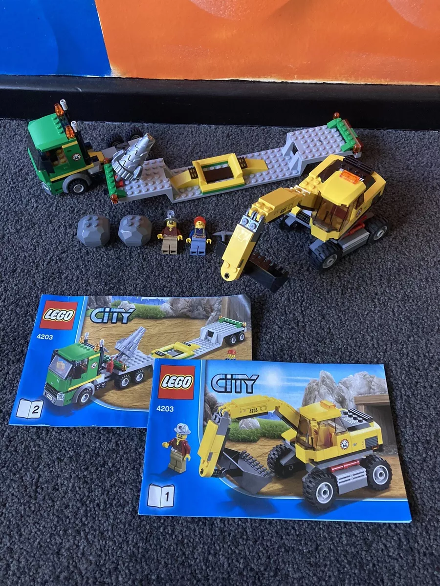 Lego city excavator 2025 transport