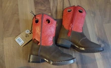 DBL Barrel Toddler Lil Bronc Western zip Boot size 5 toddler