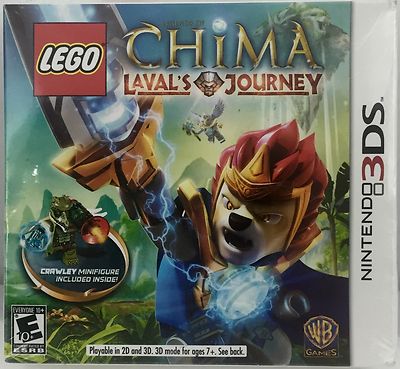Lego Chima Laval's Journey With Crawley Minifigure Nintendo 3DS Game