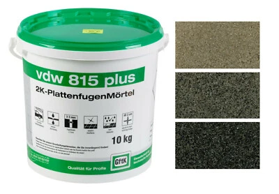 vdw 815 plus GftK Fugenmörtel 2K Plattenfugenmörtel wasserdurchlässig 10 kg