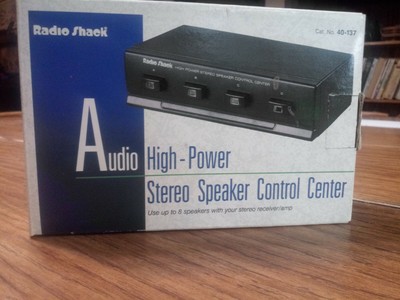 radio shack high power stereo speaker control center