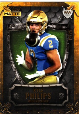 2022 Wild Card Matte Football  KYLE PHILLIPS  #WW-36 WEEKEND WARRIOR #19/25 MADE