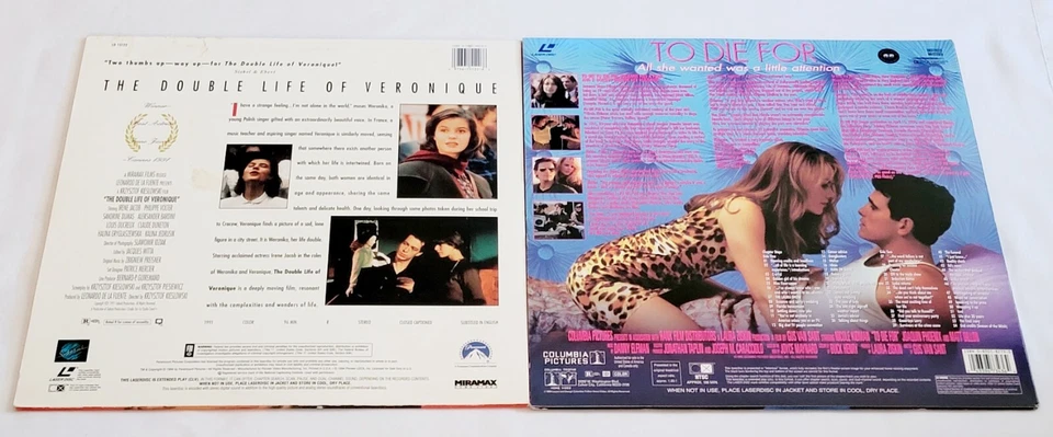 The Double Life Of Veronique & To Die For - Laserdisc - Image 2 of 4