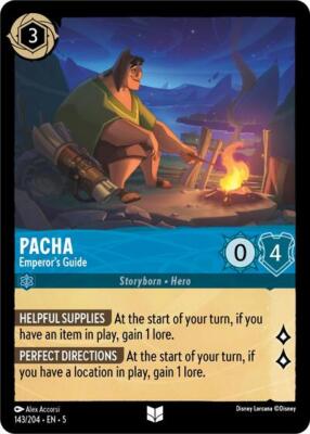 1x Pacha - Emperor's Guide NM Eng Lorcana - Shimmering Skies
