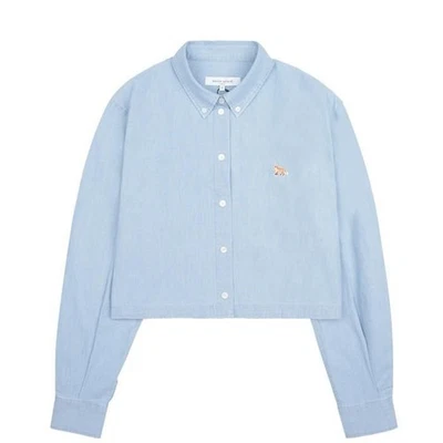 Maison Kitsune Cropped Shirt 155015985 [P] - Photo 1/4