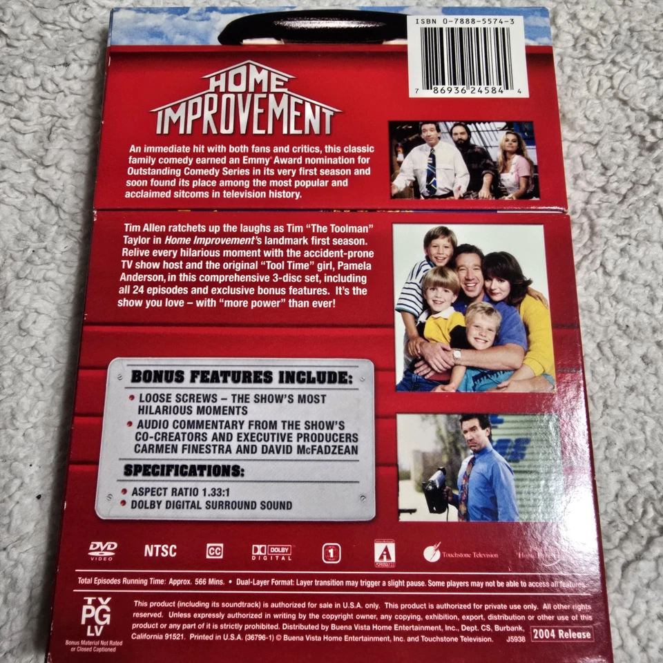 Home Improvement Seasons 1-8 DVD Lot Complete Series Region 1 NTSC 25 Discs - Imagem 3 de 4