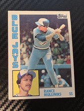 1984 Topps - Rance Mulliniks #762 Toronto Blue Jays 
