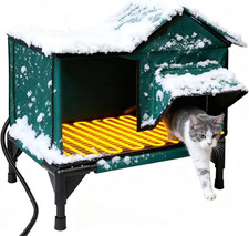 Heated Cat House for Outdoor  Indoor Use in Winer, 113 F Constant-Temperature H