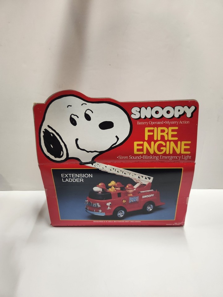 Vintage Peanuts Snoopy's Mystery Fire Engine CIB Never Opened Rare | eBay